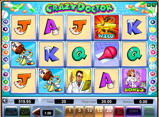 Crazy Doctor play the pokies online for money