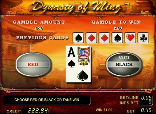 Doubling game of pokies Dynasty of Ming