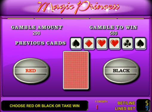 Doubling game of pokies Magic Princess