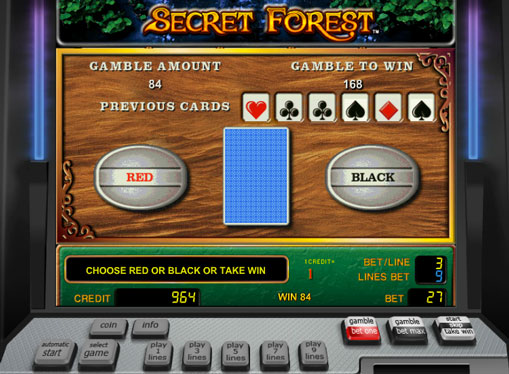 Doubling game of pokies Secret Forest