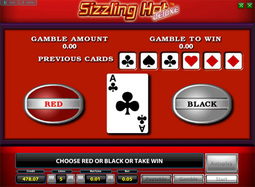 Doubling game of pokies Sizzling Hot Deluxe