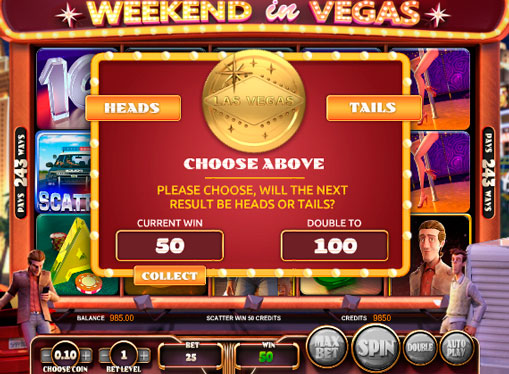 Features on the online pokies Weekend in Vegas