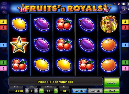Fruits'n Royals Deluxe play the pokies online