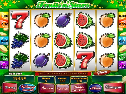 Fruits n Stars play the pokies online for money