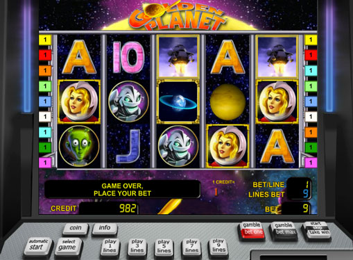 Golden Planet play the pokies online