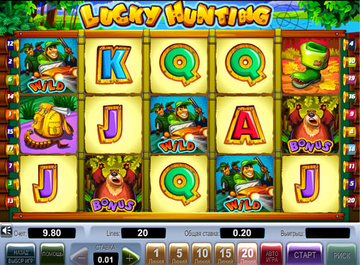 Lucky Hunting play the pokies online