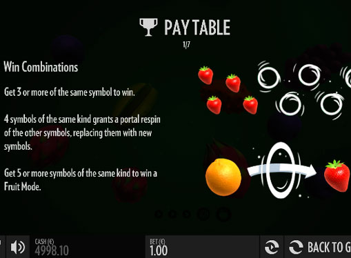 Non-standard mechanical of pokies Fruit Warp