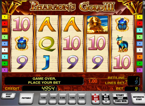 Pharaoh's Gold III play the pokies online