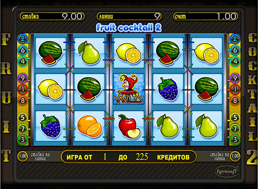 The reels of pokies Fruit cocktail 2