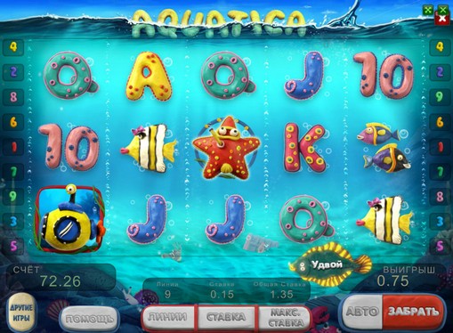 The appearance of pokies Aquatica