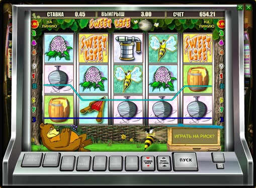 Winning line of pokies Sweet Life